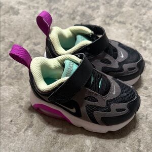 Nike Kids Black and Pink Sneakers